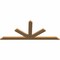Ekena Millwork Saratoga Timber Gable Bracket, Western Red Cedar, 60"W x 25"H x 1 1/2"D x 3 1/2"F, 10/12 Pitch GBW060X25X0204SAR00SWR - alternate 5